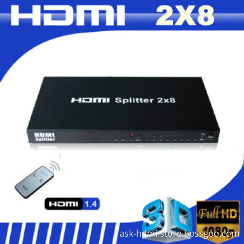 2x8 HDMI splitter BOX suooprt 3D